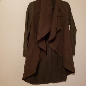 Olive Green Drape Jacket